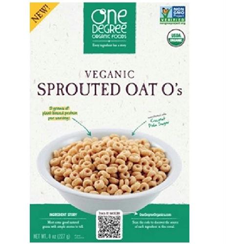 One Degree Organic Foods Odof Vegan Sprouted Oat O’s (6×8 Oz)