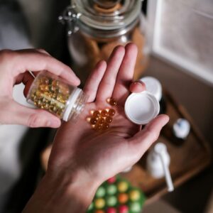 A Person Holding Medicine Pills